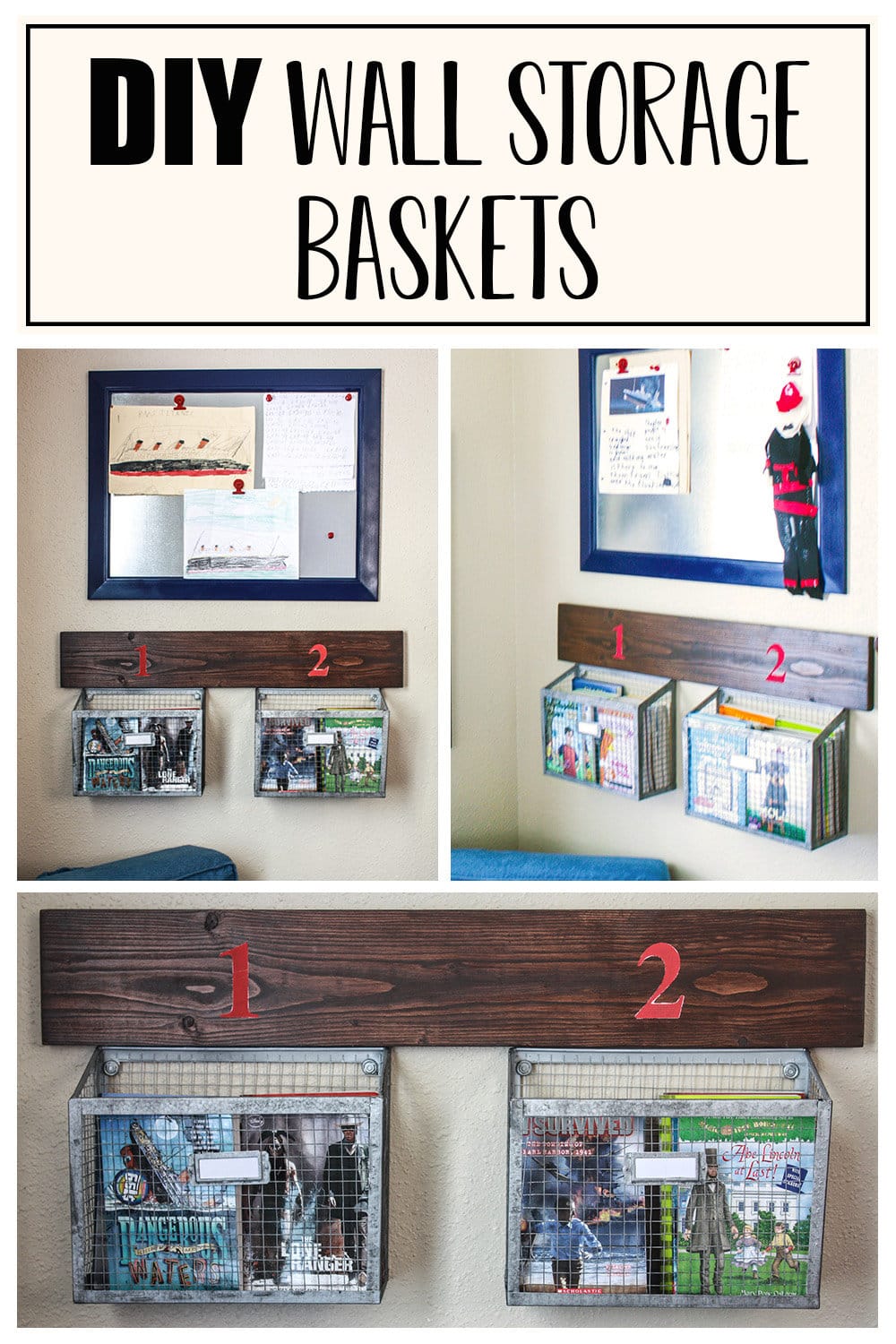 DIY Wall Storage Baskets