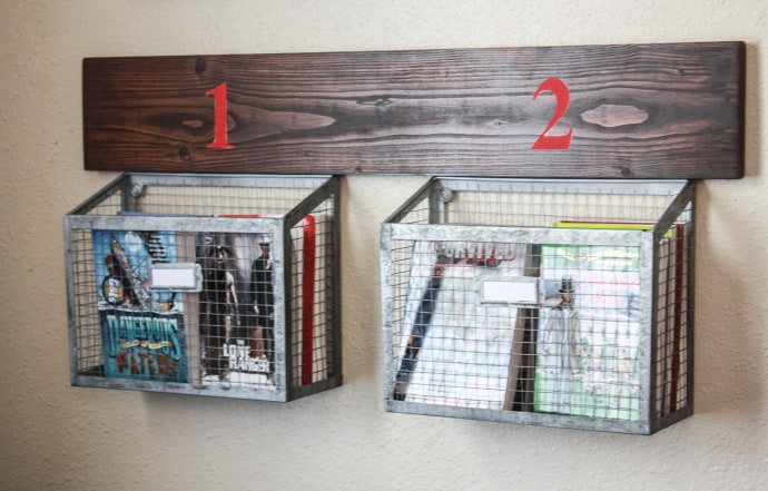 DIY Wall hanging Storage Baskets