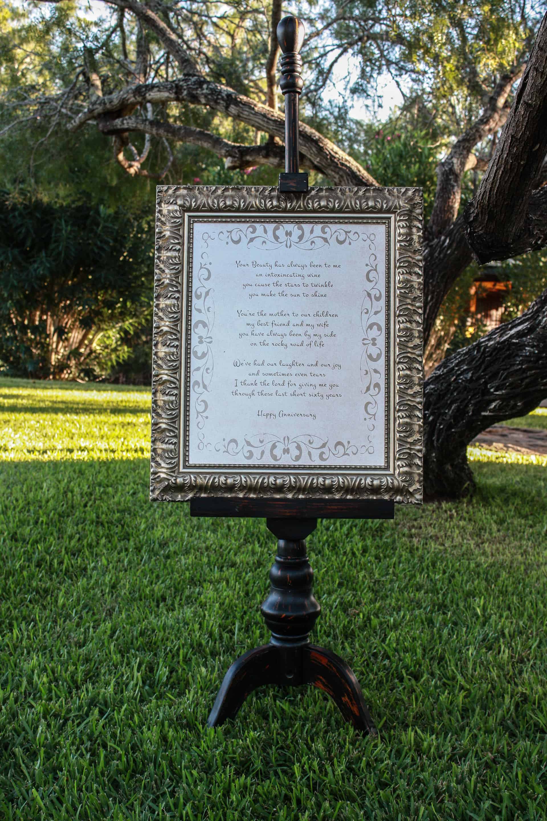 DIY Wooden boxes for table decor - my grandpa's poem