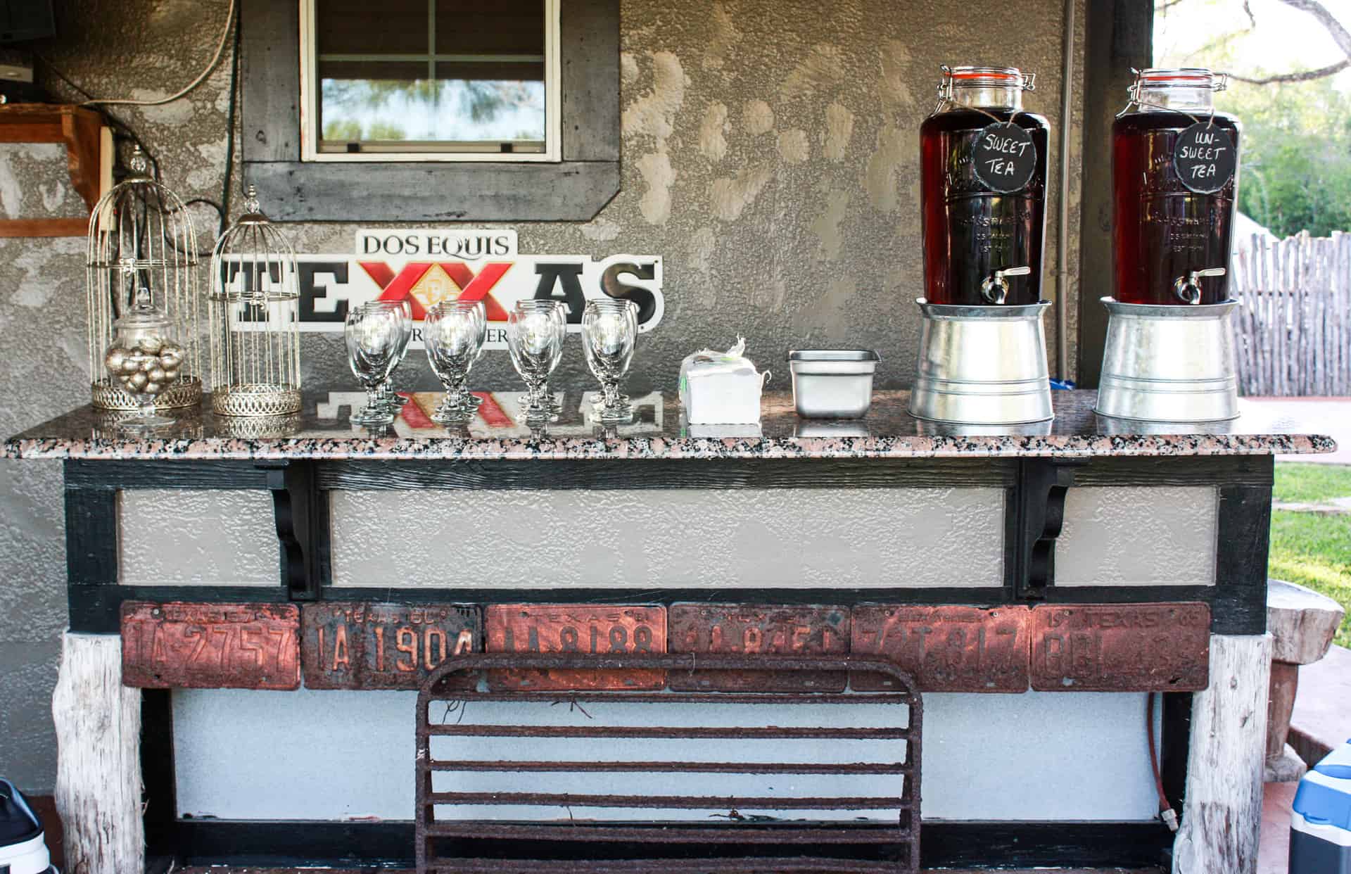 Drink station for 60th anniversary party