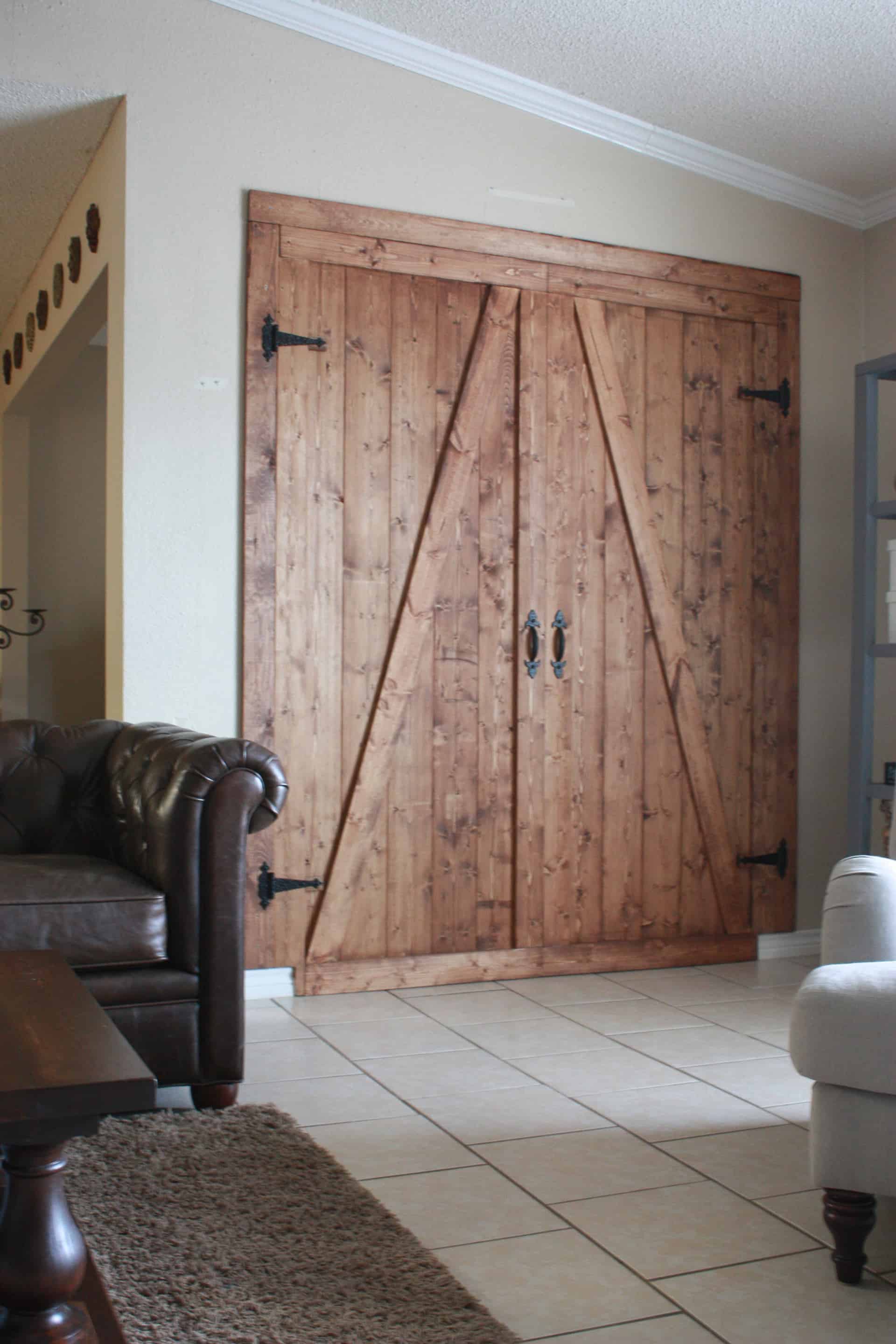 Diy Barn Door Room Divider The Inspired Workshop