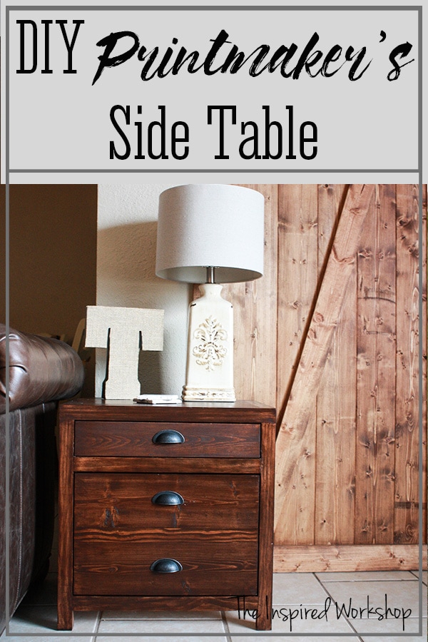 DIY Printmaker\'s Side Table