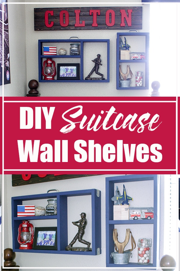 DIY Suitcase Wall Shelves