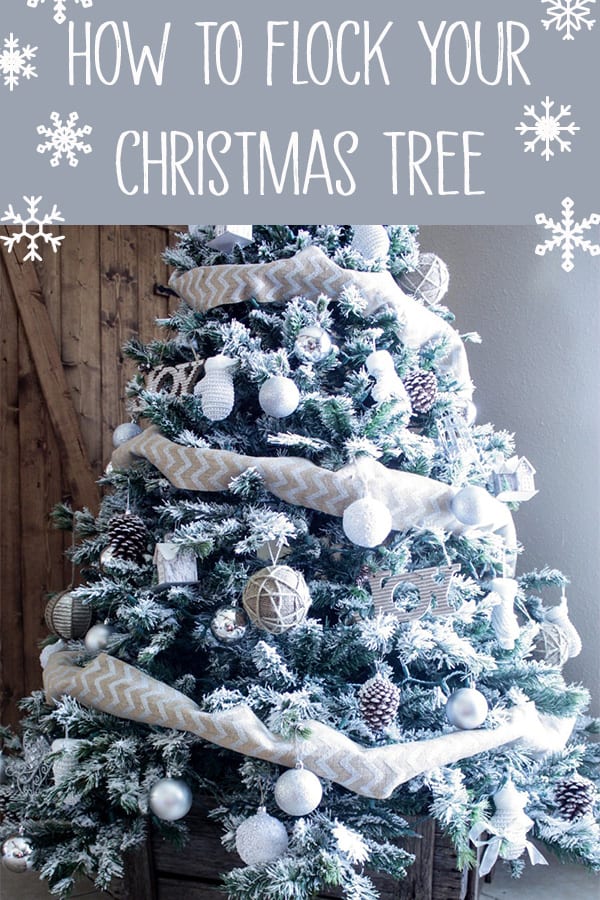 How to Flock a Christmas Tree – The Inspired Workshop