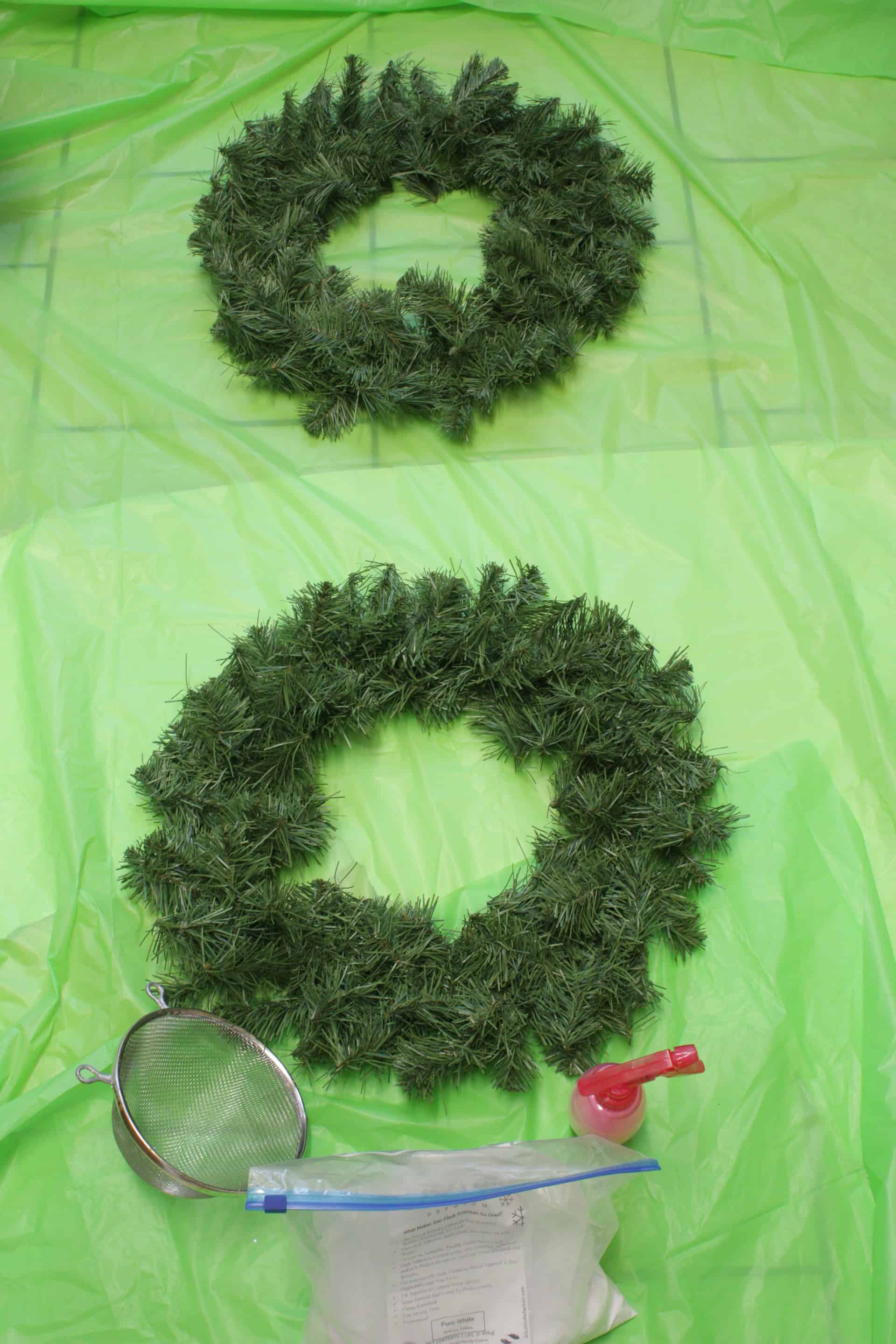 How to Flock a Christmas Tree The Inspired