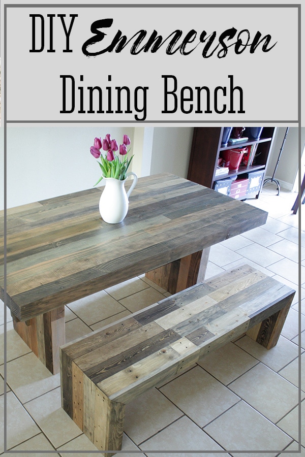 Emmerson Dining Bench - DIY Dining Bench