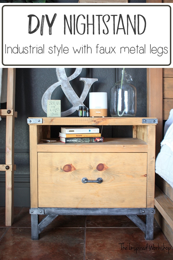 DIY Industrial Nightstand