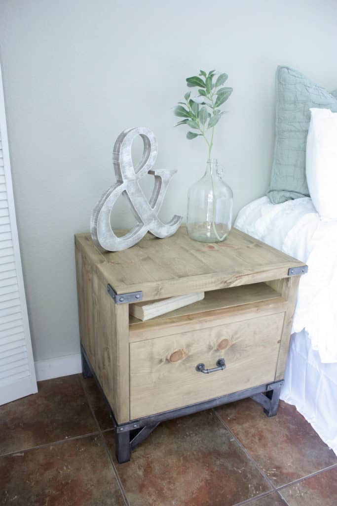 DIY Industrial Nightstand – The Inspired Workshop