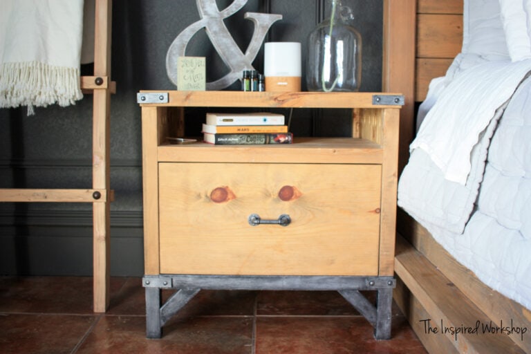 DIY Industrial Nightstand