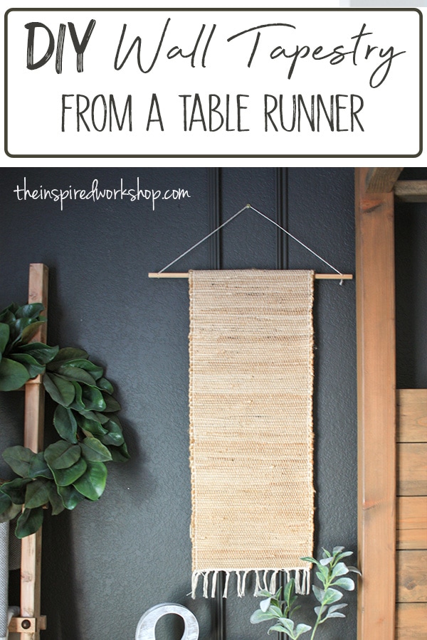 DIY Wall Tapestry from Table Runner