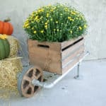 DIY Rustic Wheelbarrow Planter