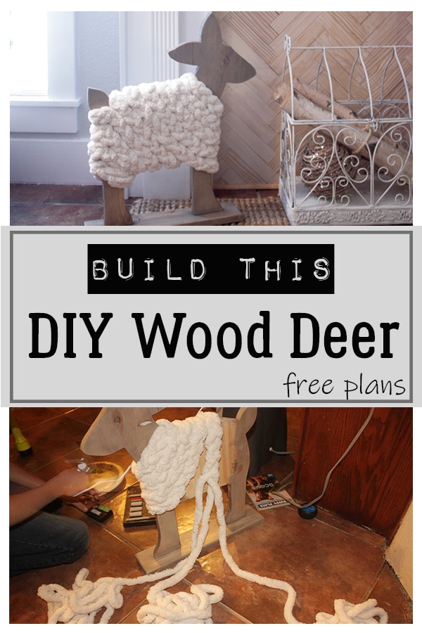 DIY Wood Deer Decor