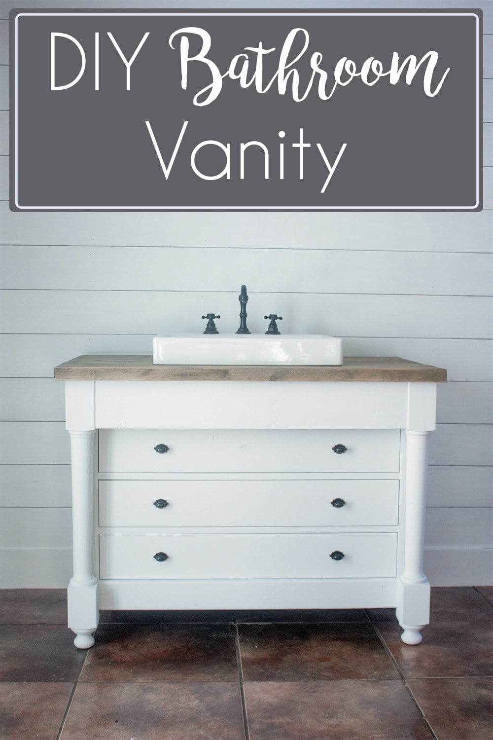 Farmhouse DIY Bathroom Vanity