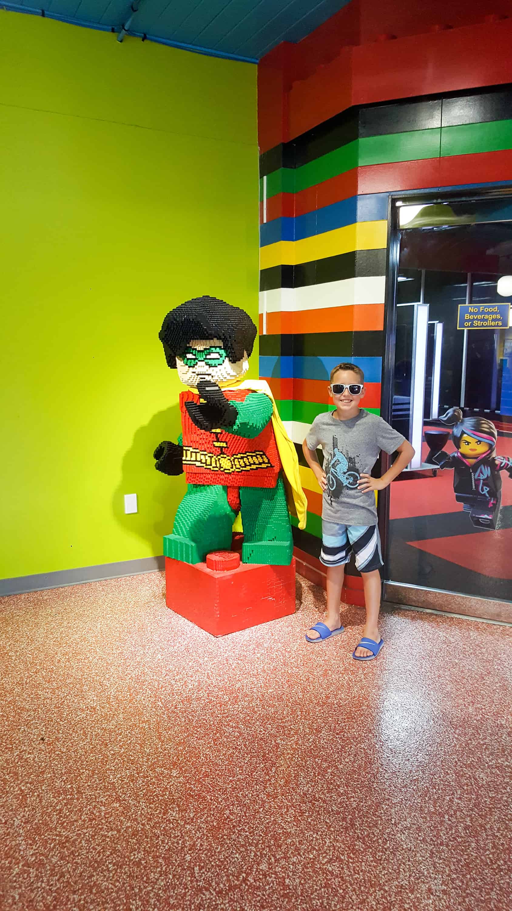 Legoland Florida - Lego Robin sculpture