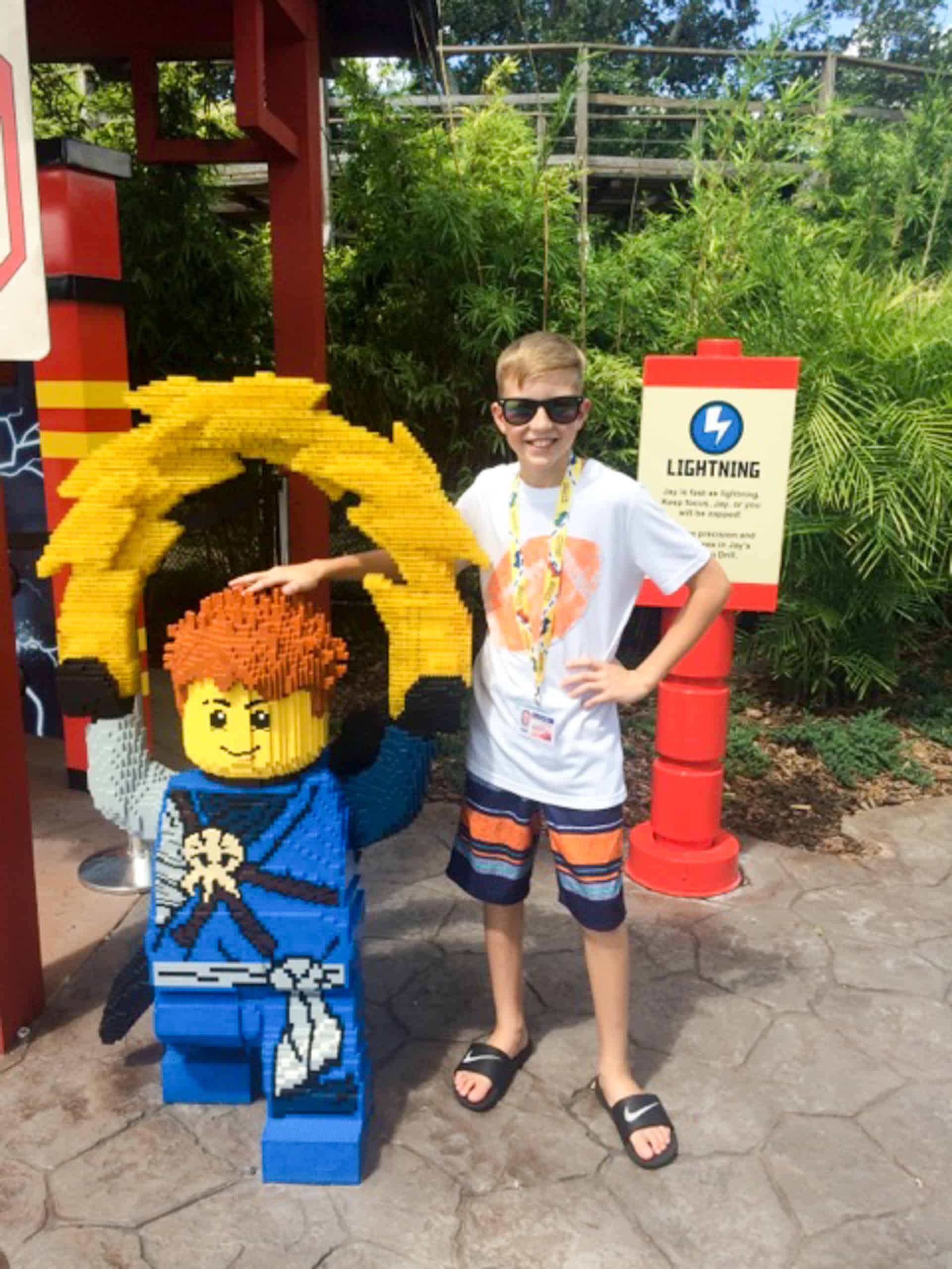 Legoland Florida Ninjago Jay lego sculpture