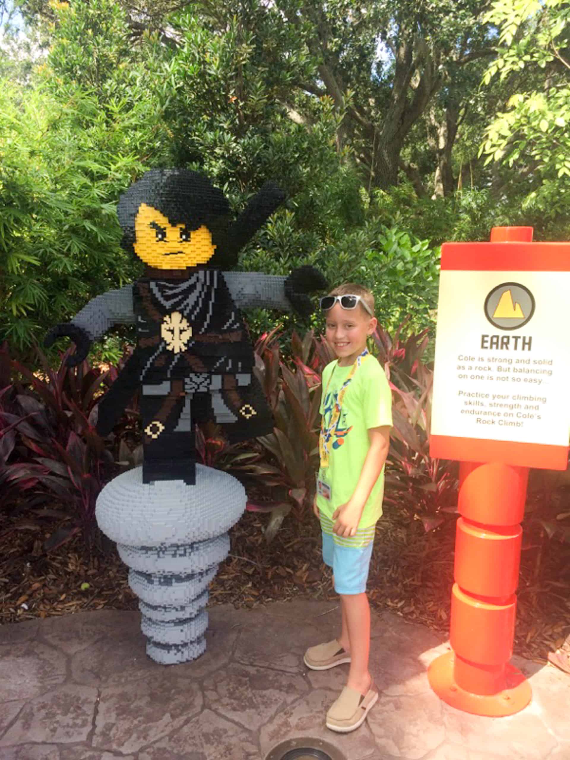 Legoland Florida Cole lego sculpture