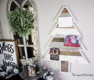 DIY Christmas tree card holder