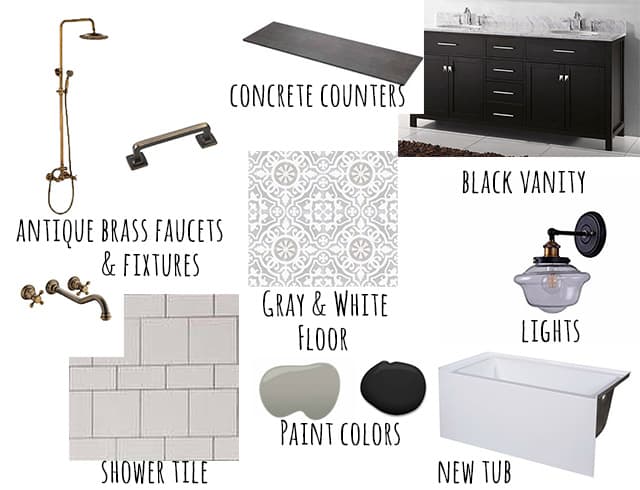 Bathroom Remodel – Mood Board and Plans