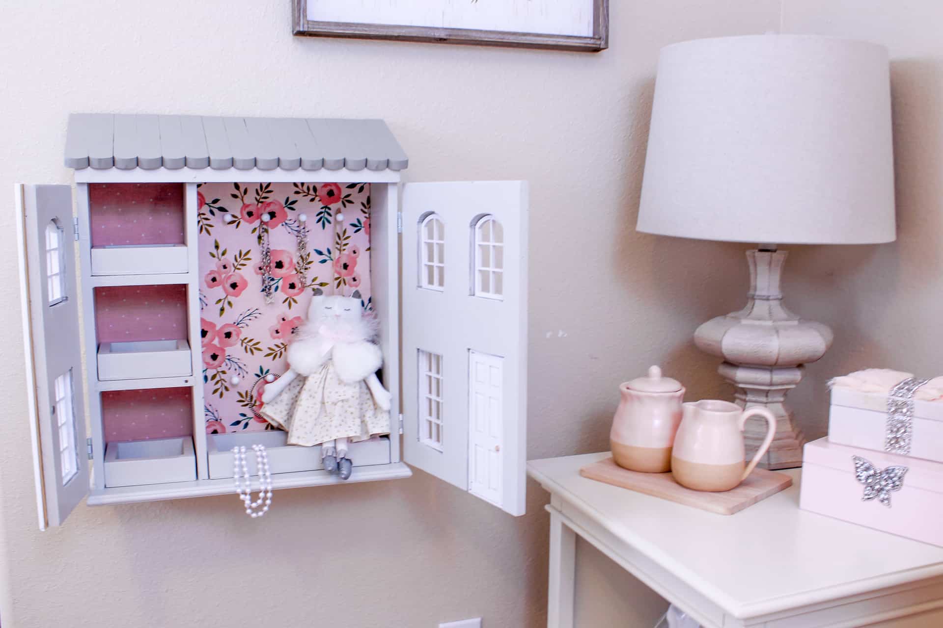 DIY Dollhouse Jewelry Cabinet