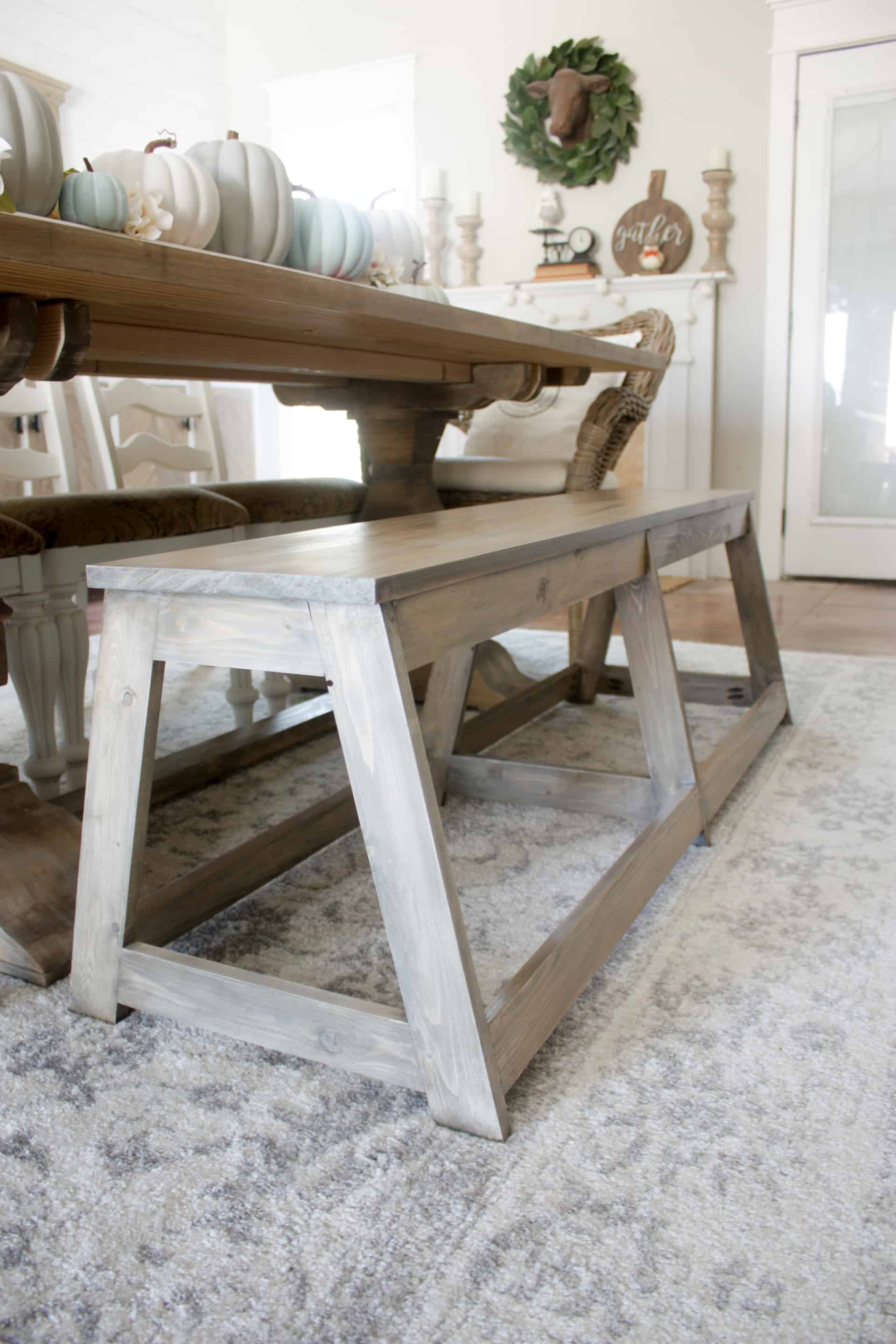 Diy dining best sale table bench