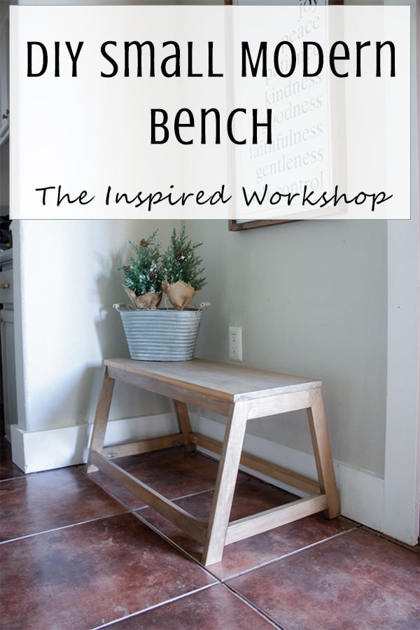 DIY Small Modern Bench