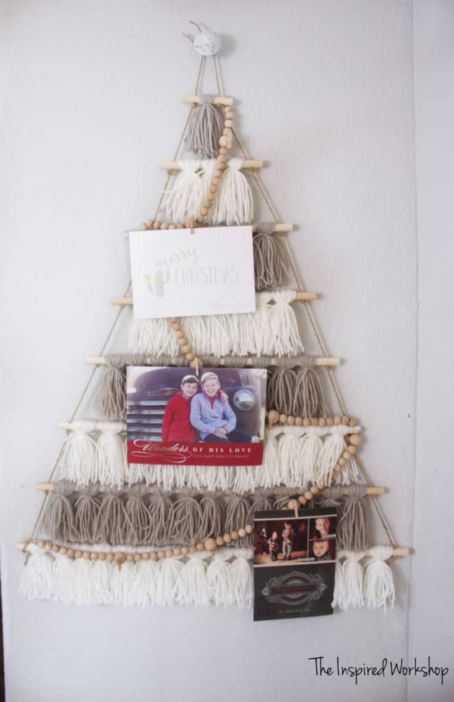 DIY Tassel Tree Card Holder