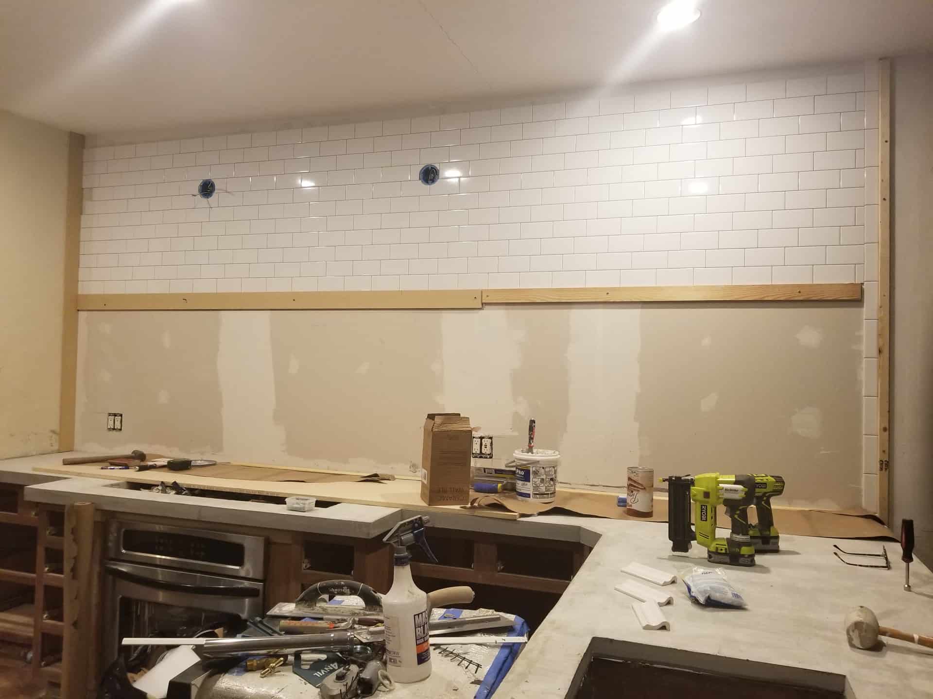 How to Tile a Kitchen Wall