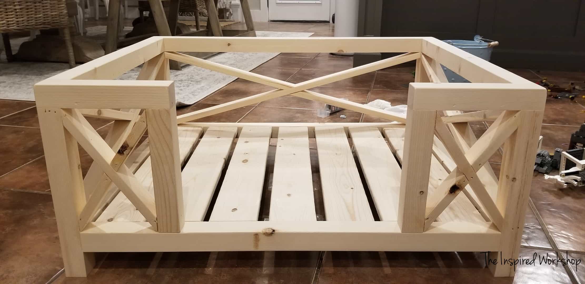 Wooden dog bed frame hot sale diy