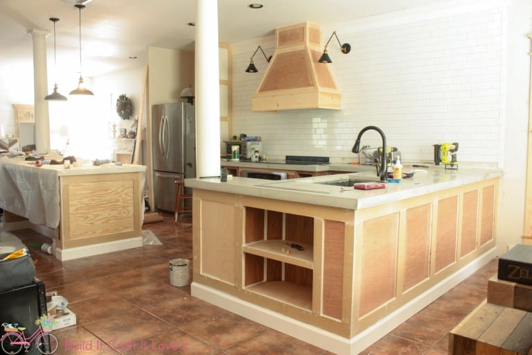 Kitchen Renovation - Cabients ready for paint