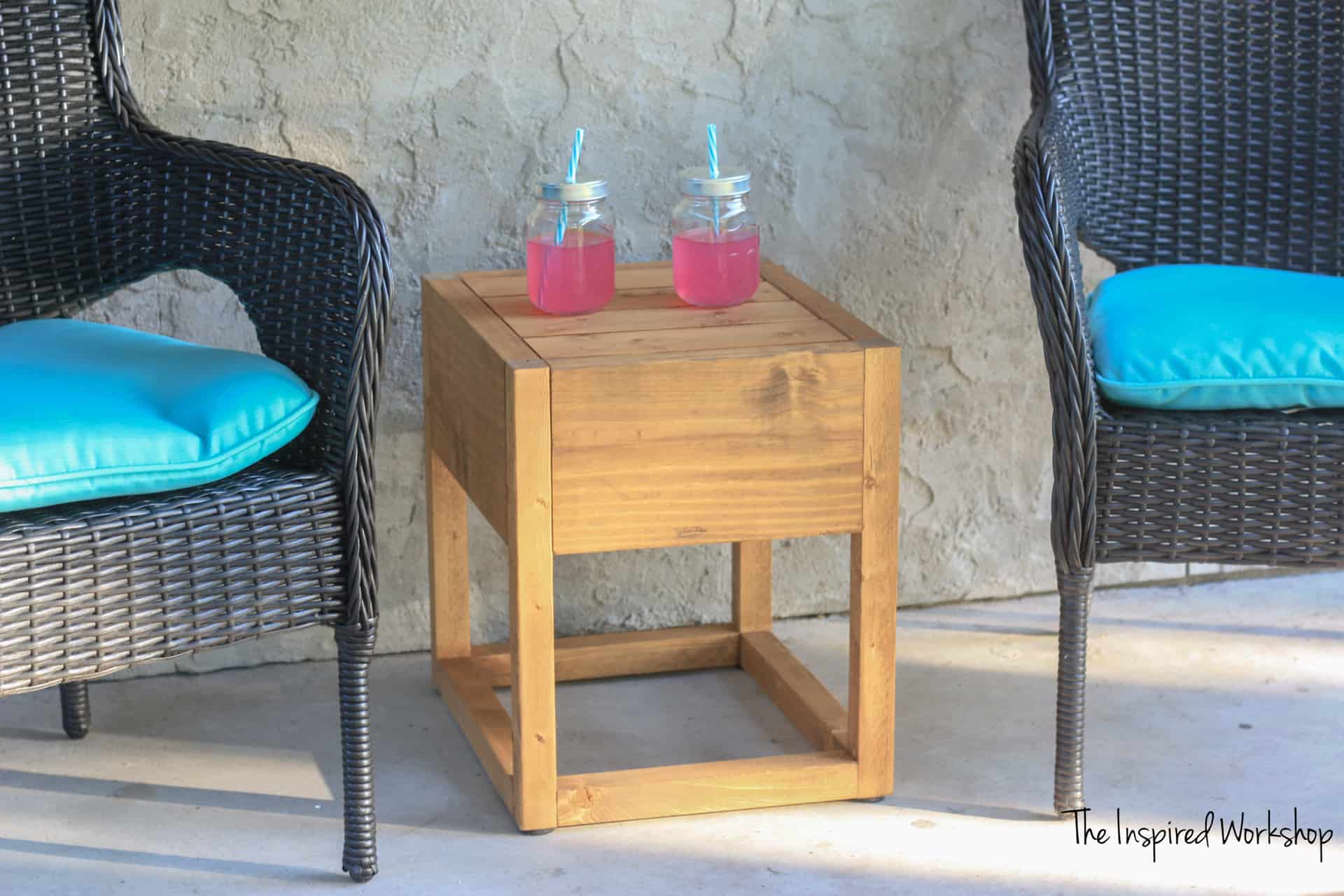 DIY Modern Outdoor Side Table