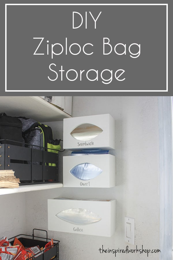 DIY Ziploc Bag Storage Organizer The Inspired Workshop