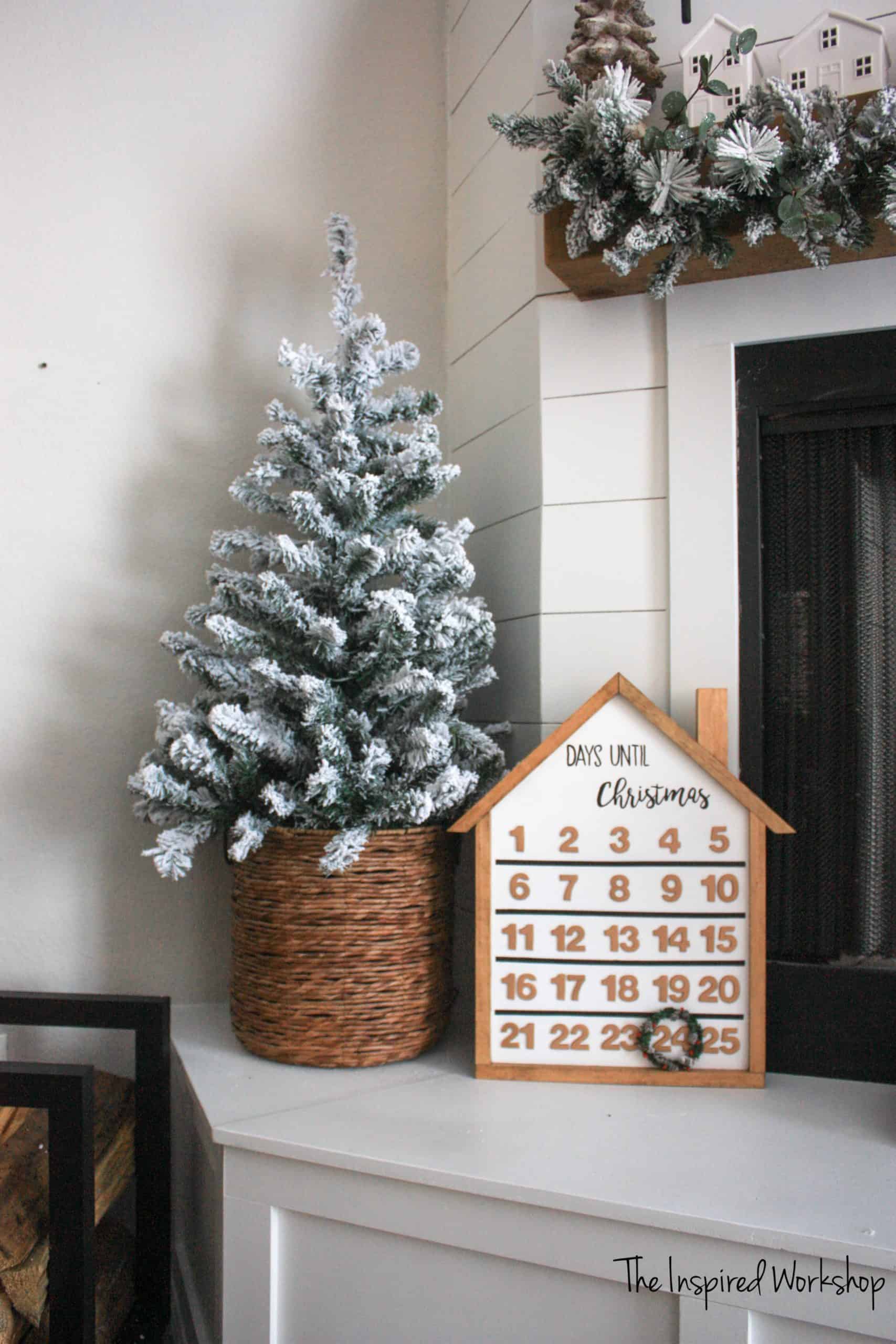 DIY House Shaped Advent Calendar