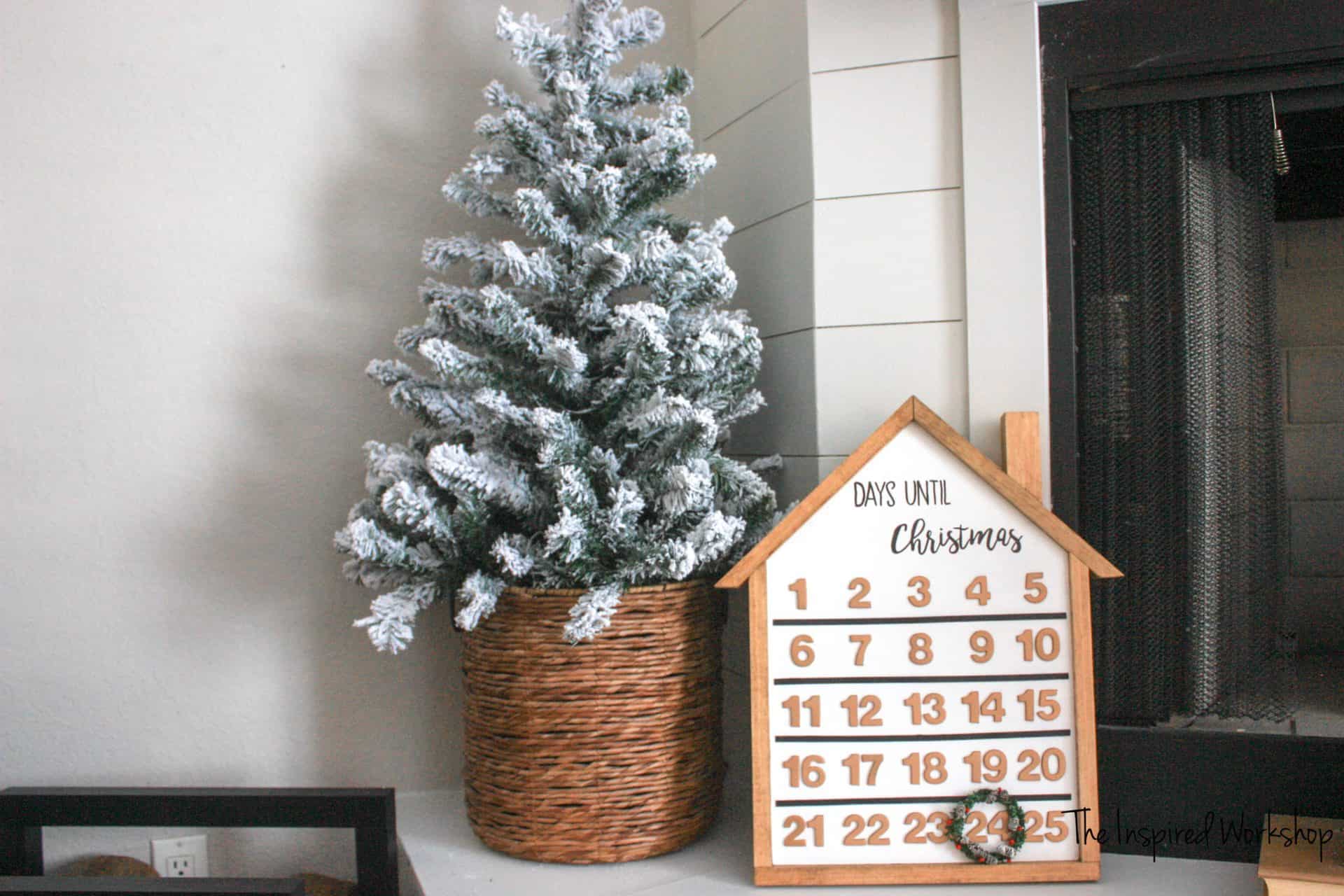 DIY Wooden House Advent Calendar