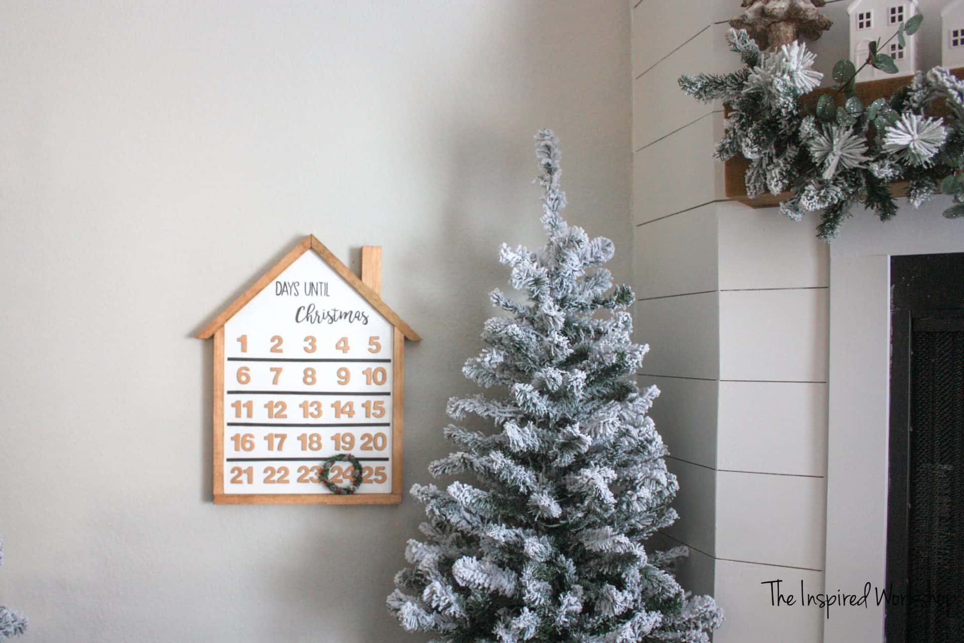 DIY wooden advent calendar