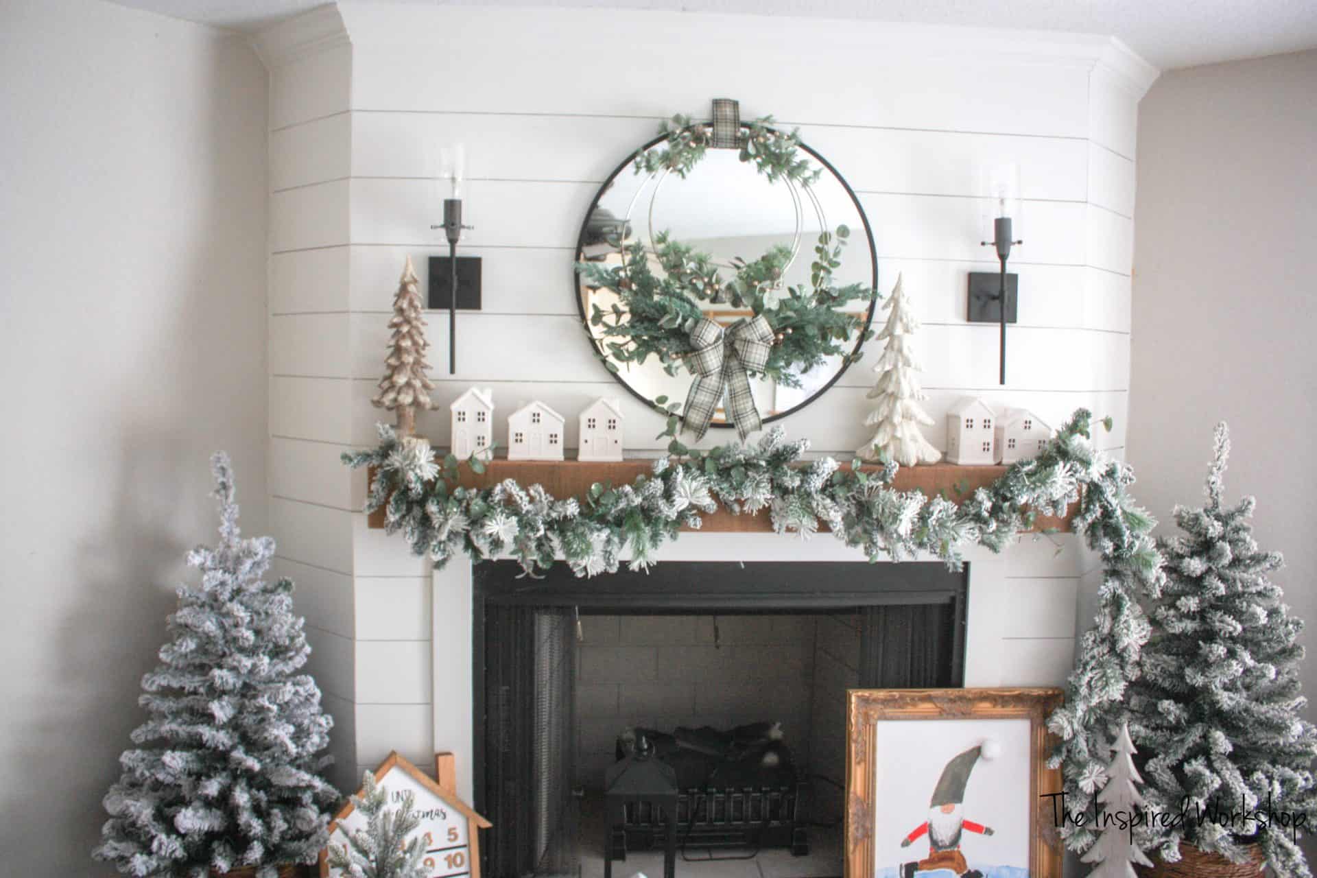 DIY Metal Hoop Christmas Wreath 