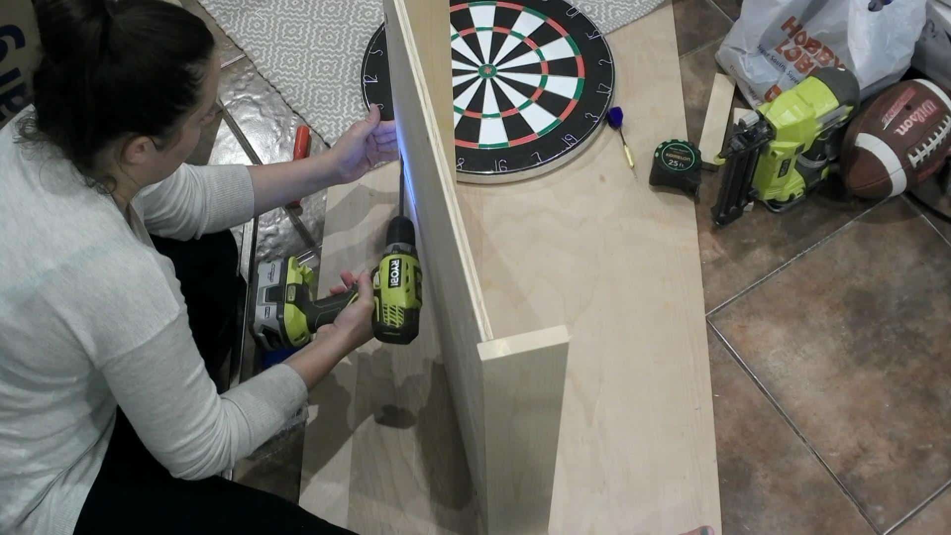 DIY Dartboard Cabinet