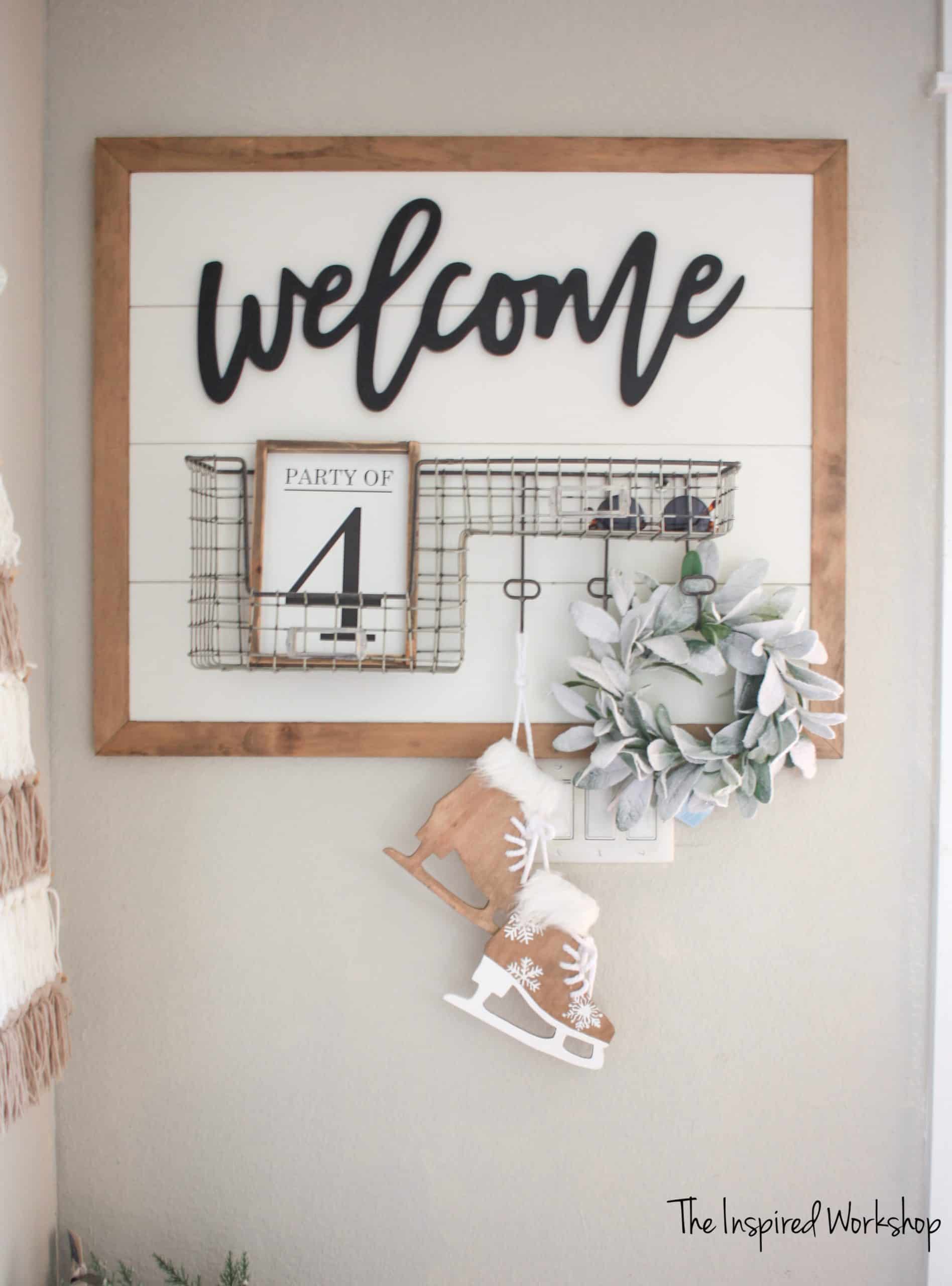 DIY Christmas Ice Skate Decor