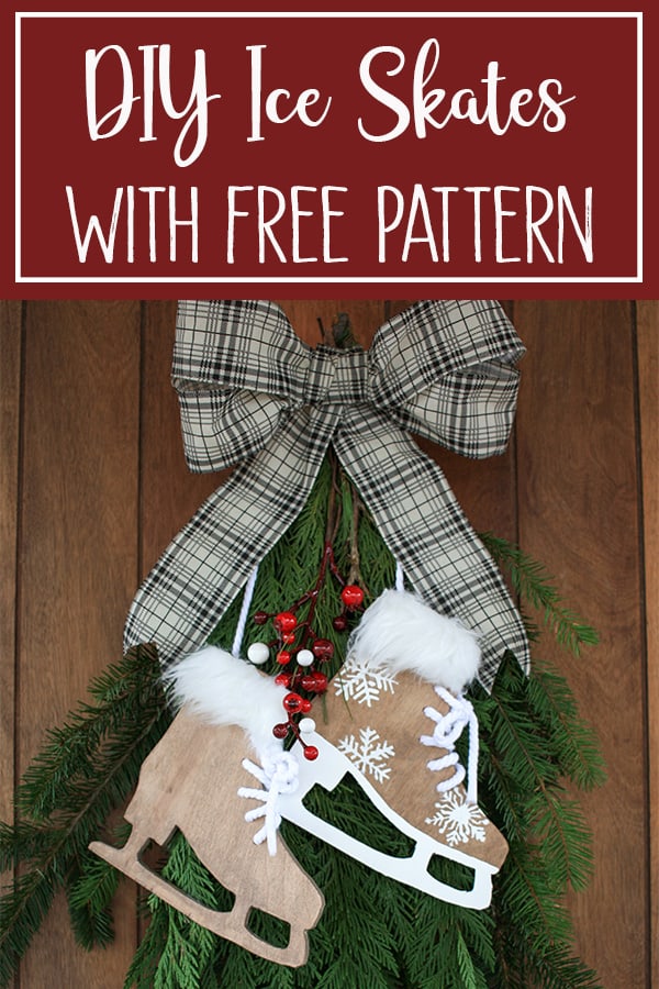 DIY Ice Skate Decor for Wreath