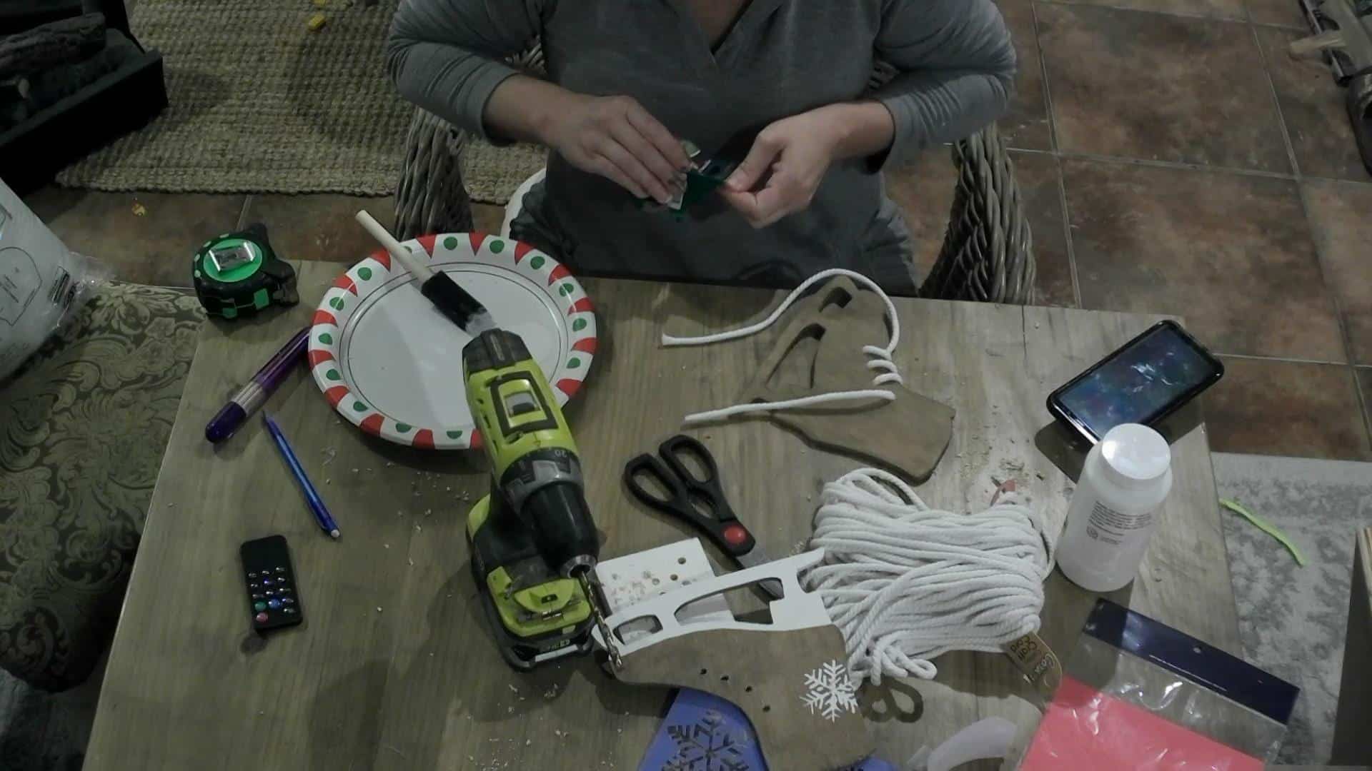 Lacing the DIY Ice Skates