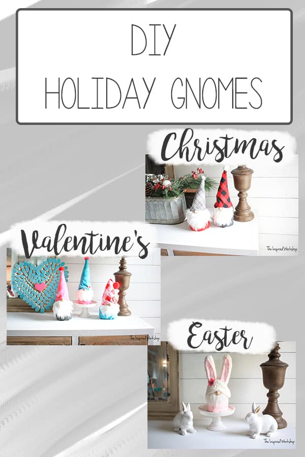 DIY Holiday Gnomes - Easter Bunny Gnomes, Christmas Gnomes, Valentine Gnomes