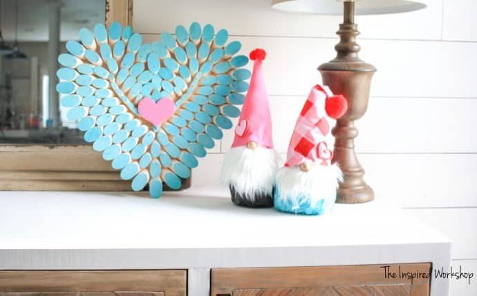 DIY Valentine Decor - Wooden Heart