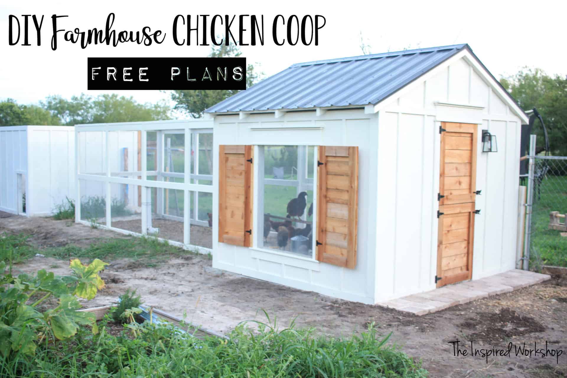 DIY Farmhouse Chicken Coop