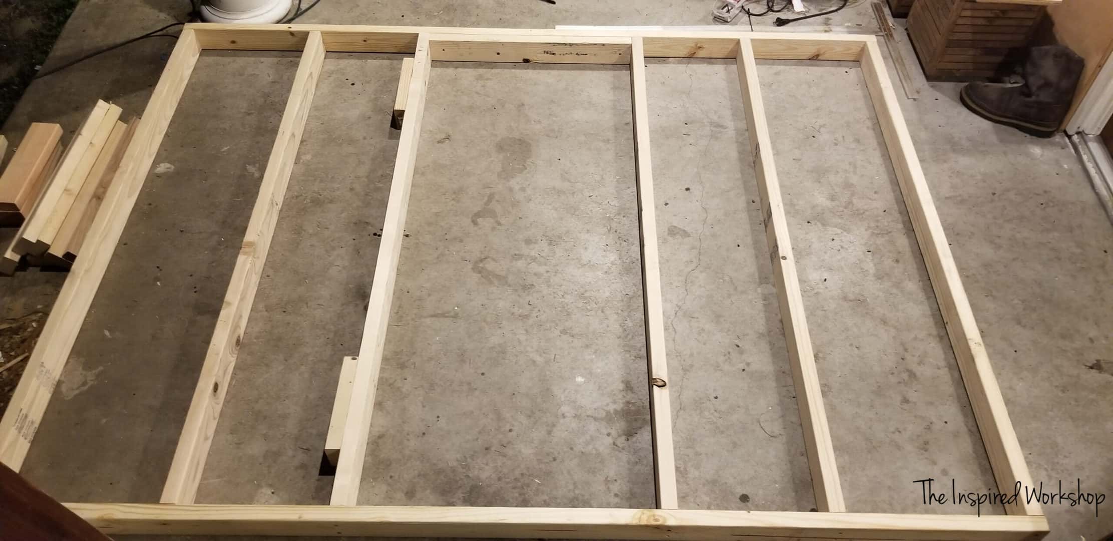 Framing out the chicken coop walls