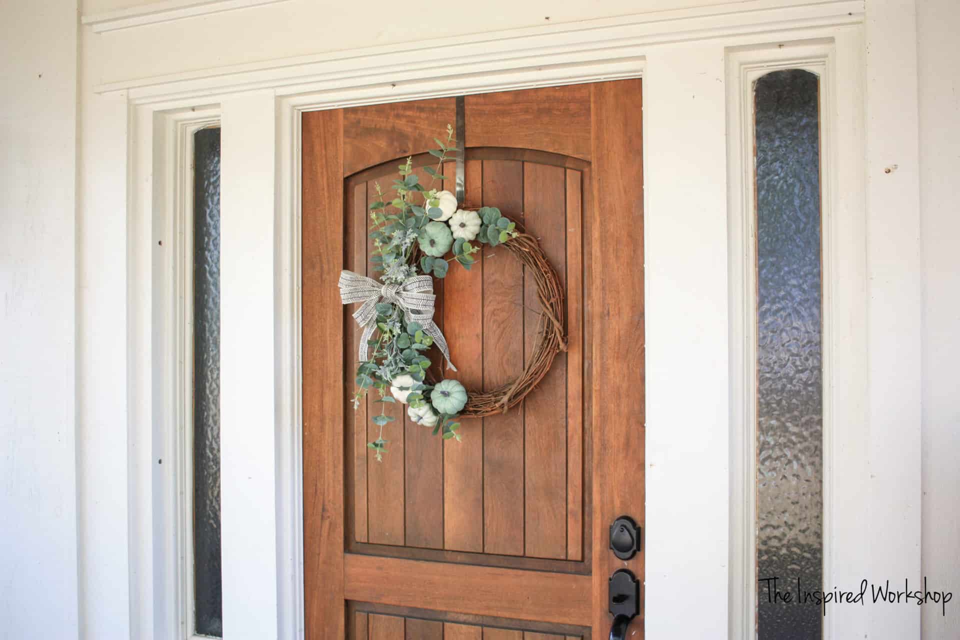 DIY Fall Wreath with Pumpkins