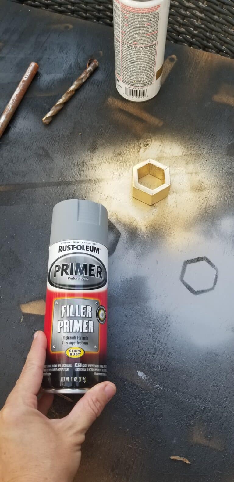 DIY Gold Hexagon Napkin Rings The Inspired