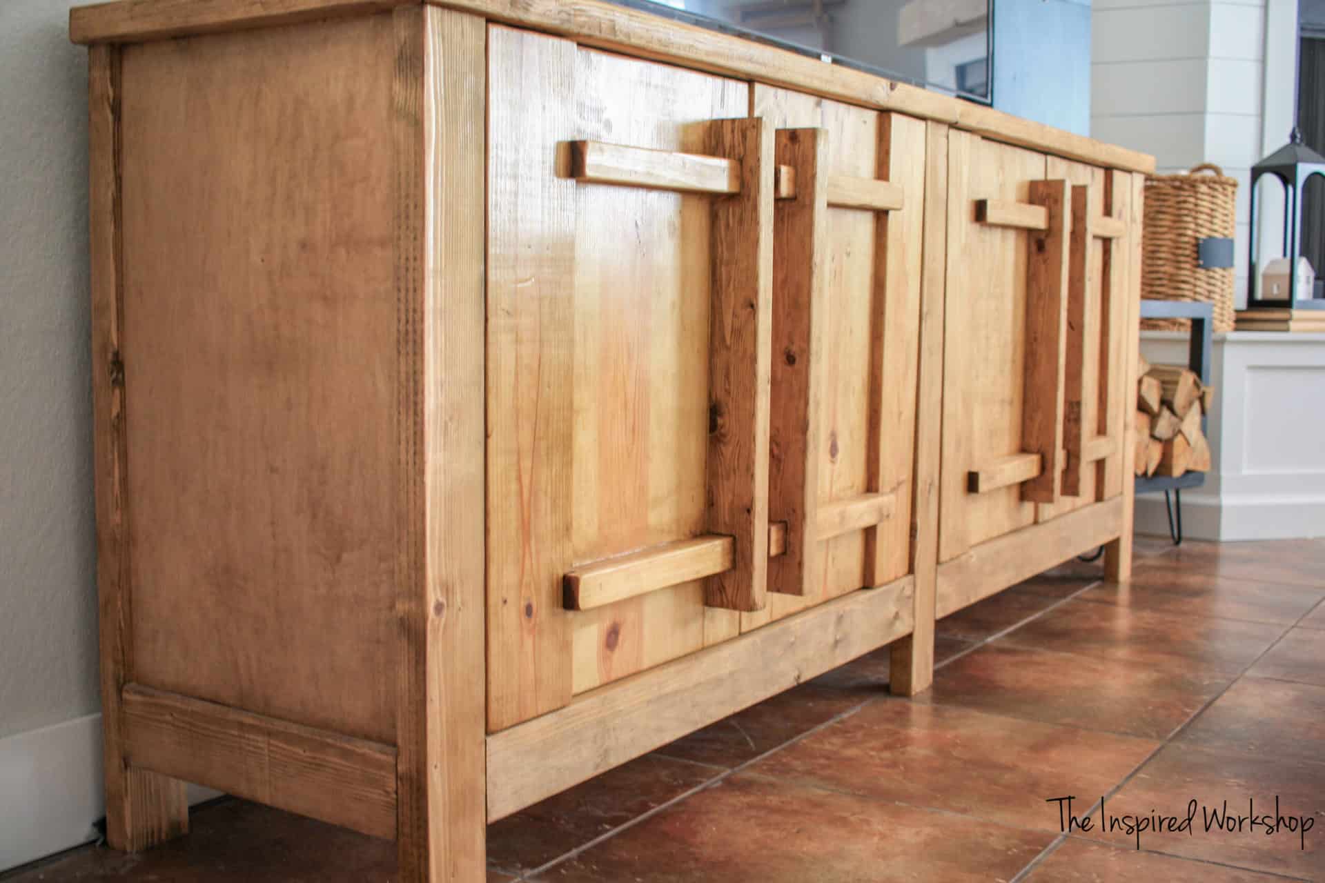 wooden tv stands plans