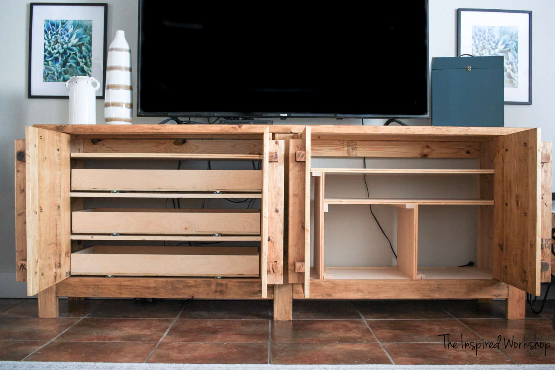 DIY TV Stand / Media Console – The Inspired Workshop