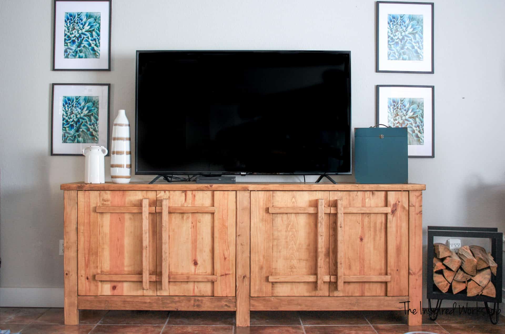 Diy rustic deals tv stand