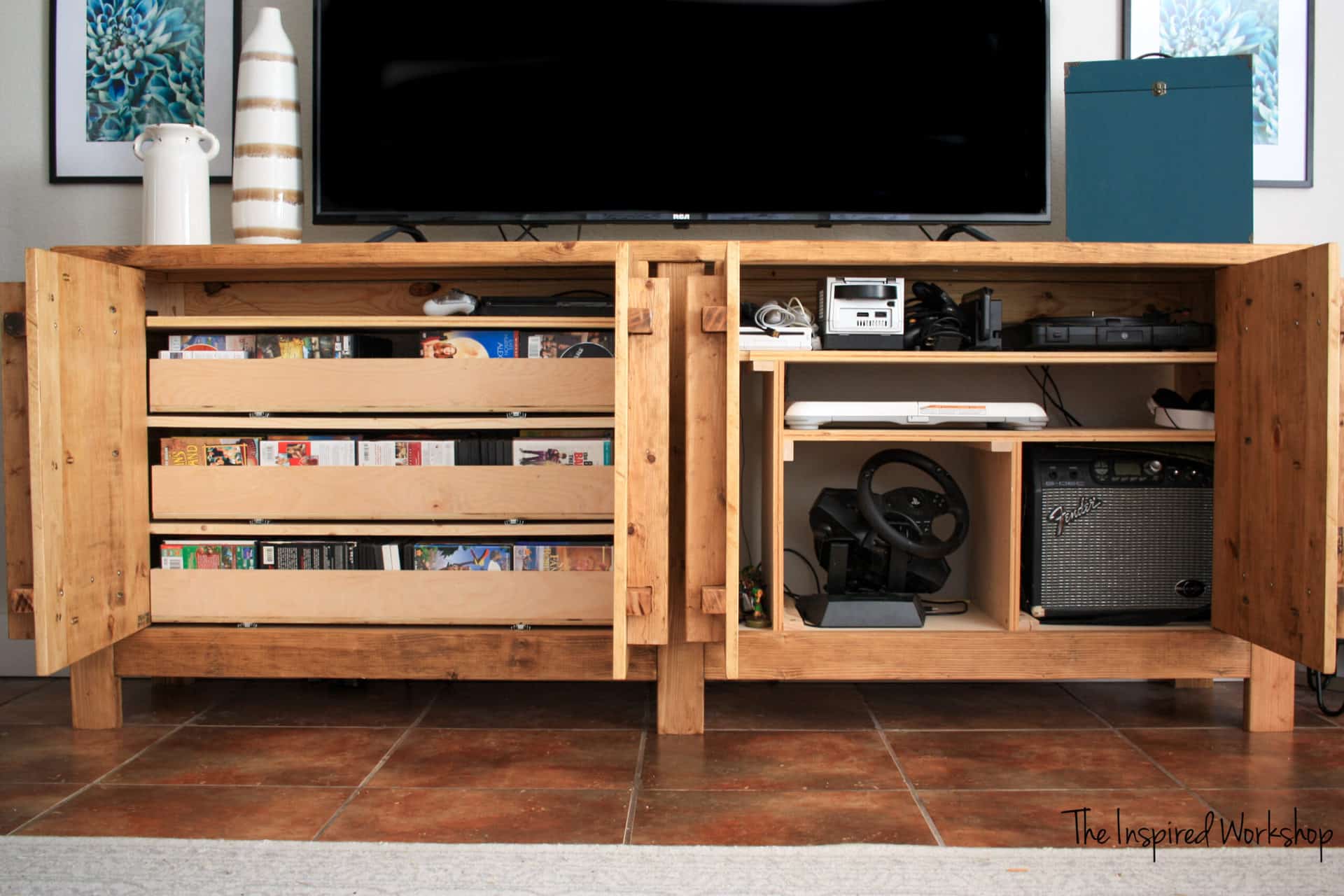 DIY TV Stand / Media Console – The Inspired Workshop