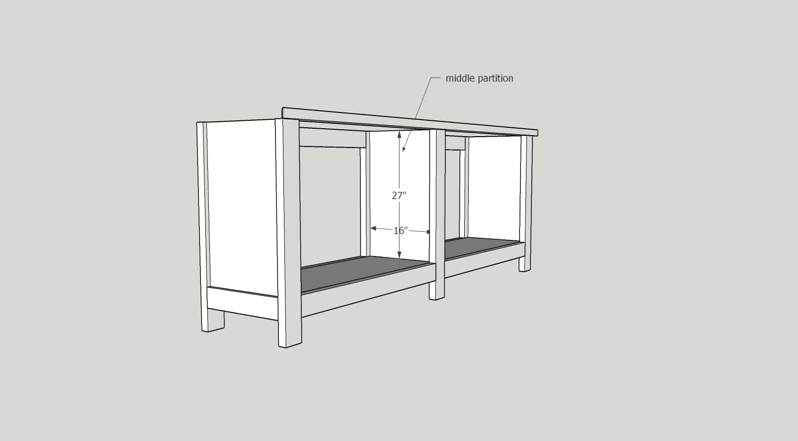 DIY TV Stand - Media Console